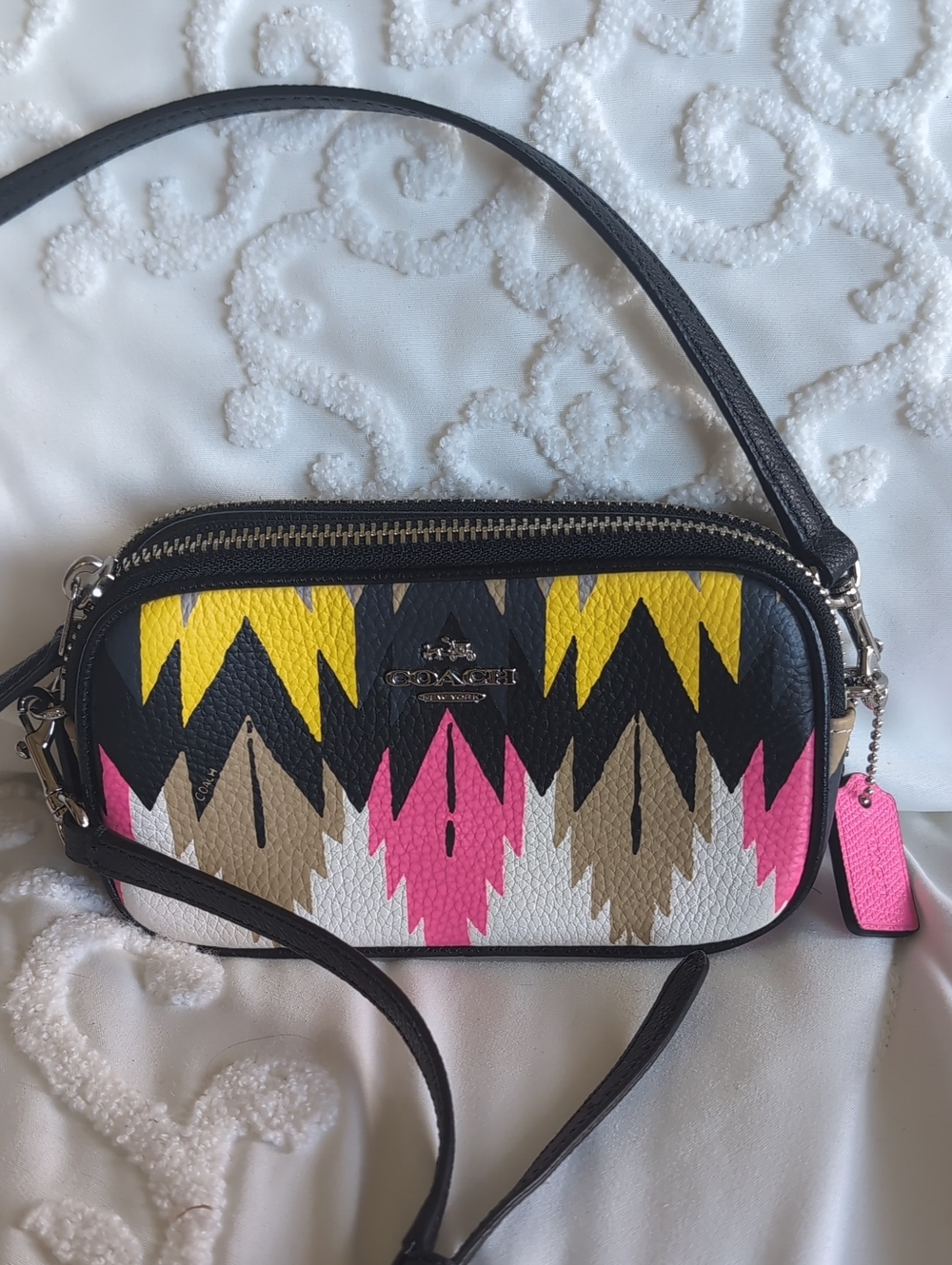 COACH X Coachella Hawk Feathers Crossbody/Mini Bag  (2015 Collection) NWOT
